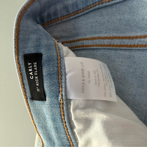 Veronica Beard Tuxedo Stripe 11" Carly Kick Flare Jeans (size 28) - Picture 7 of 8